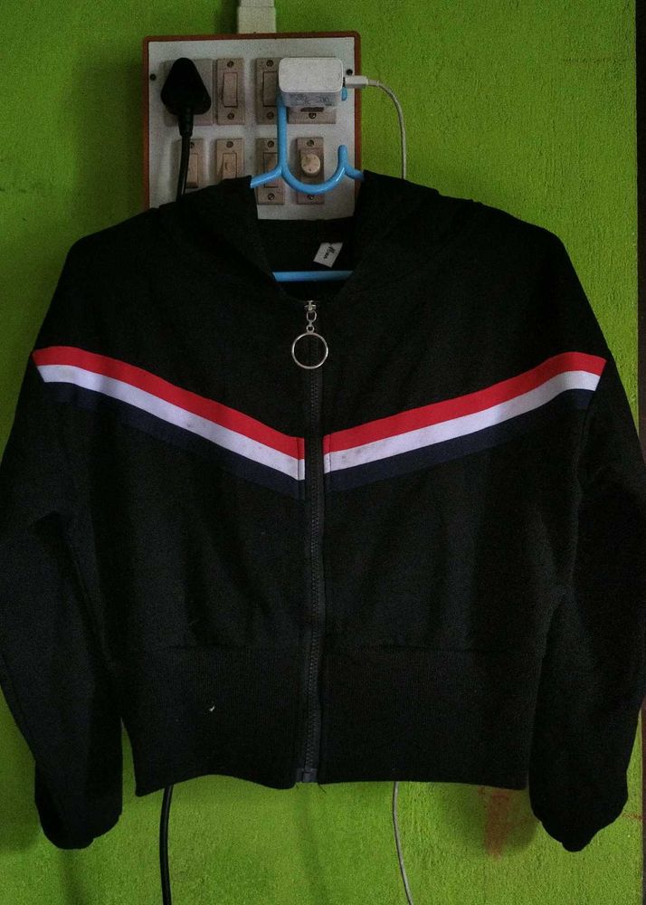 Stylish Black Zip-Up Jacket