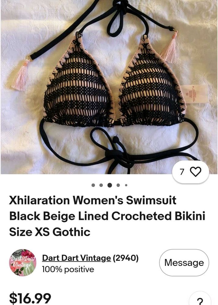 Xhilaration Crochet Bikini/Bra