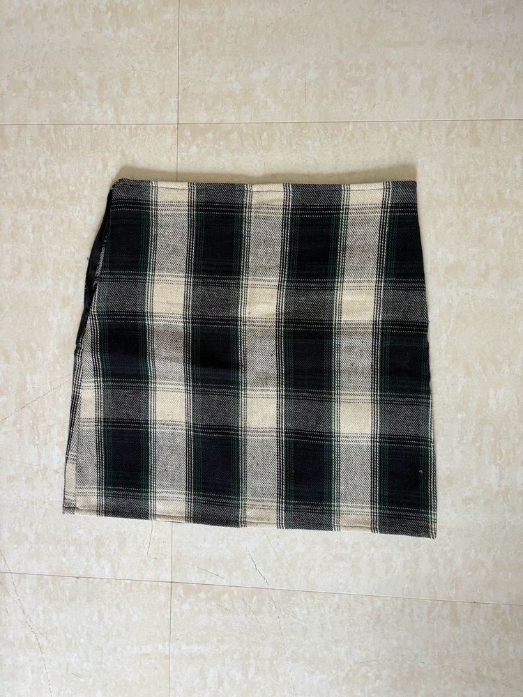 Checkered Mini-Skirt