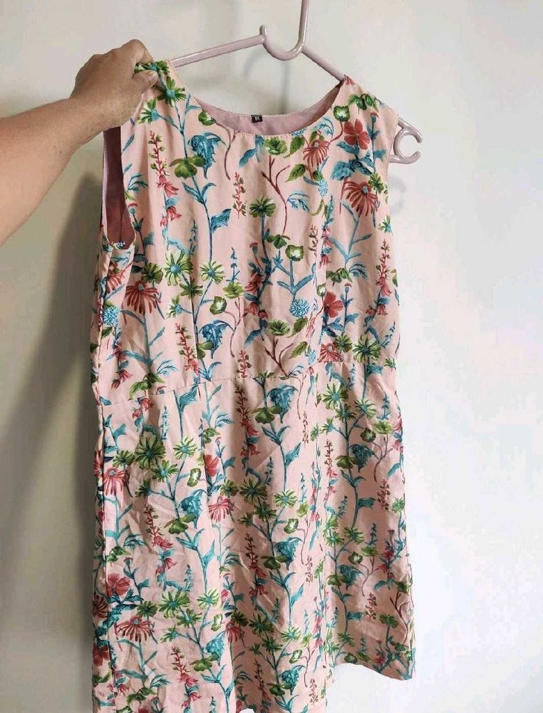 Floral Print Sleeveless Dress