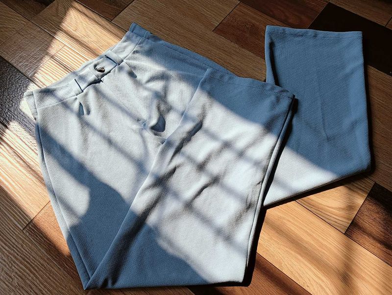 Flared Blue Pants