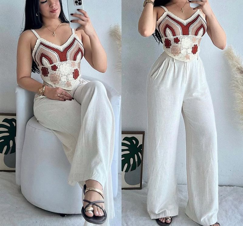 Boho Crochet Crop Top