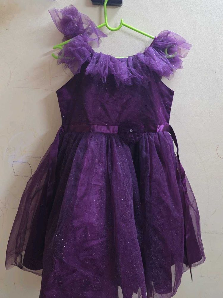 Sparkly Purple Princess Dress