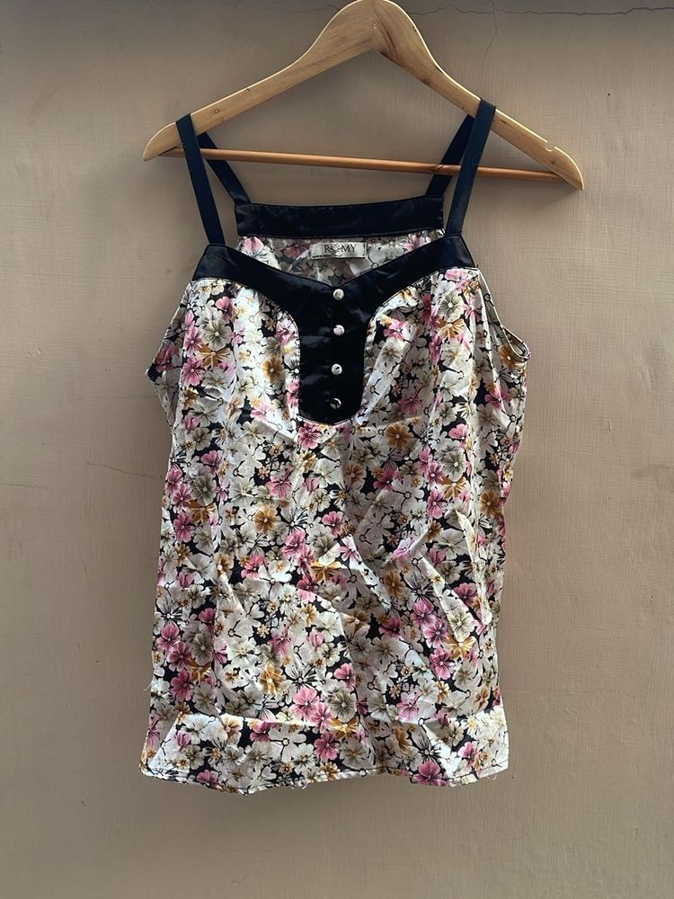 Floral Print Cami Top