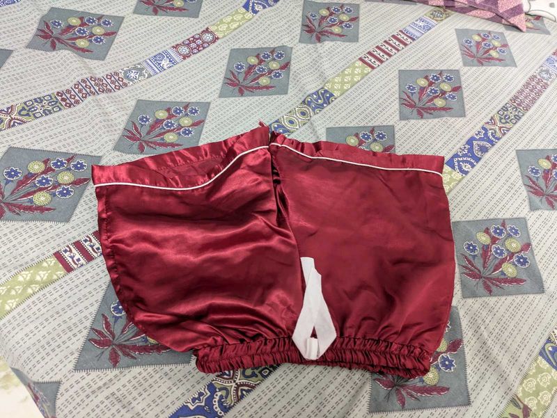 Satin Pajama Shorts- Never used