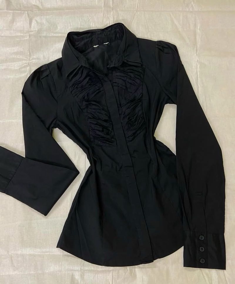 Chic Black fitted  Shirt
