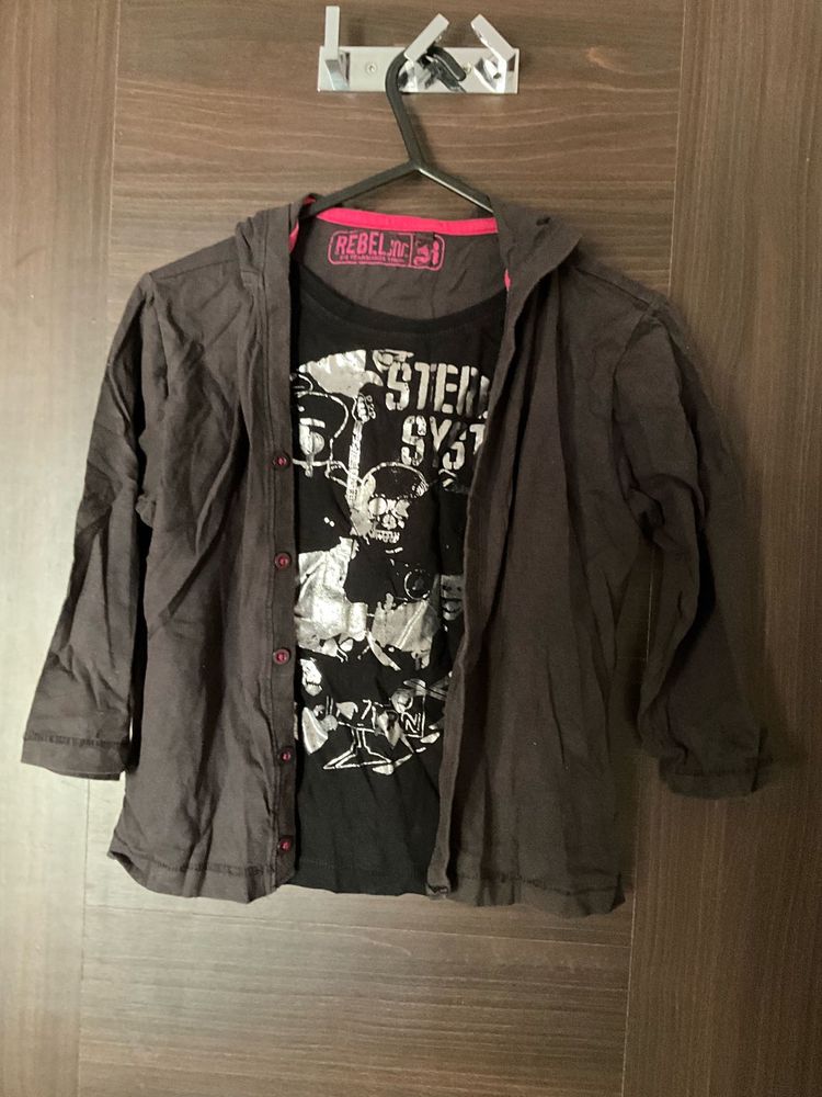 Rebel T-Shirt &amp; Jacket Set