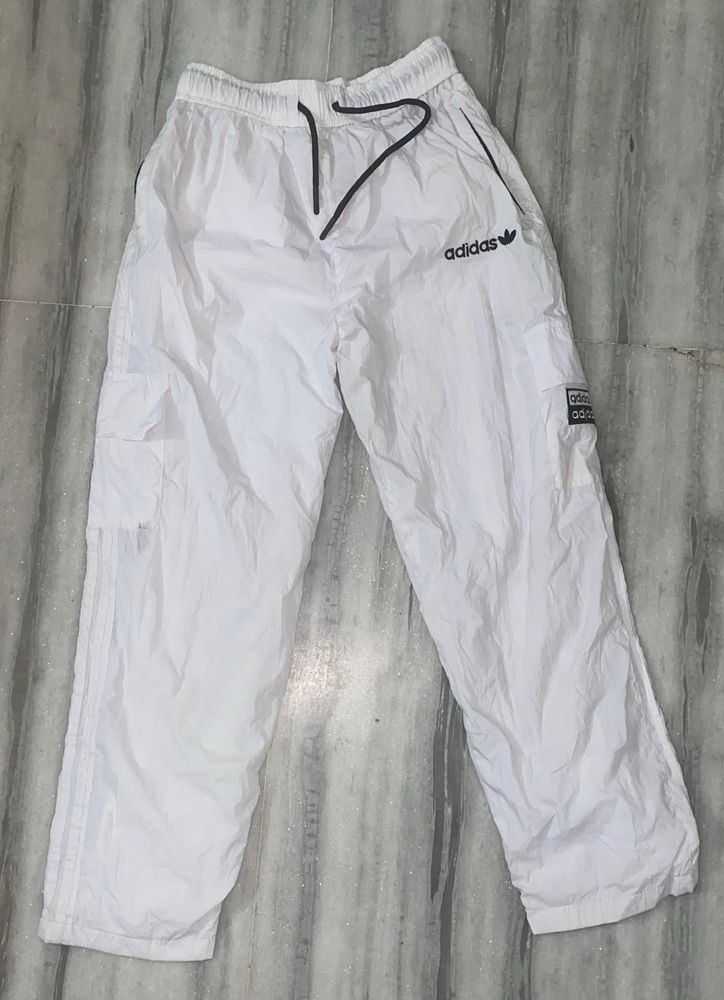 Adidas White Cargo Pants