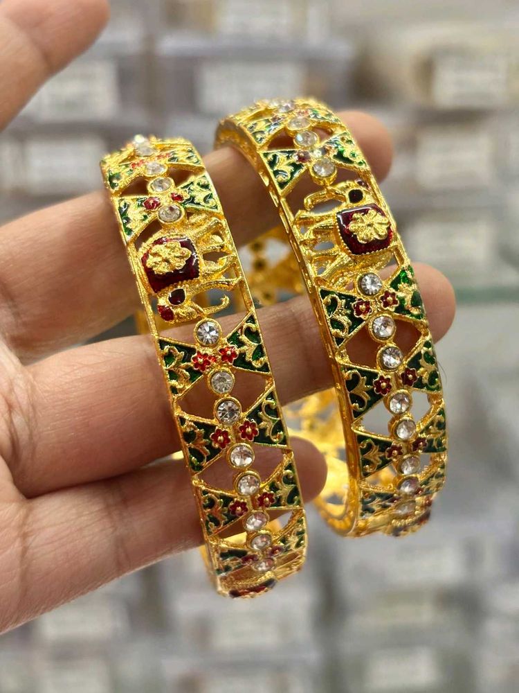 Exquisite Handcrafted Gold Bangles