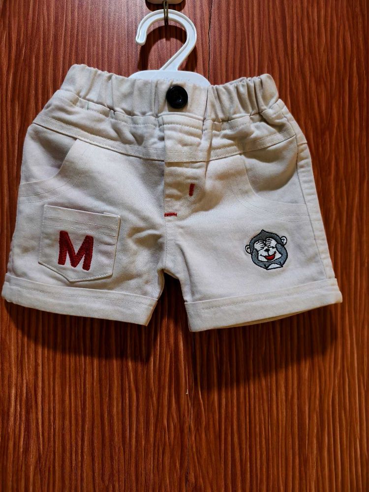 Cute white Baby Shorts