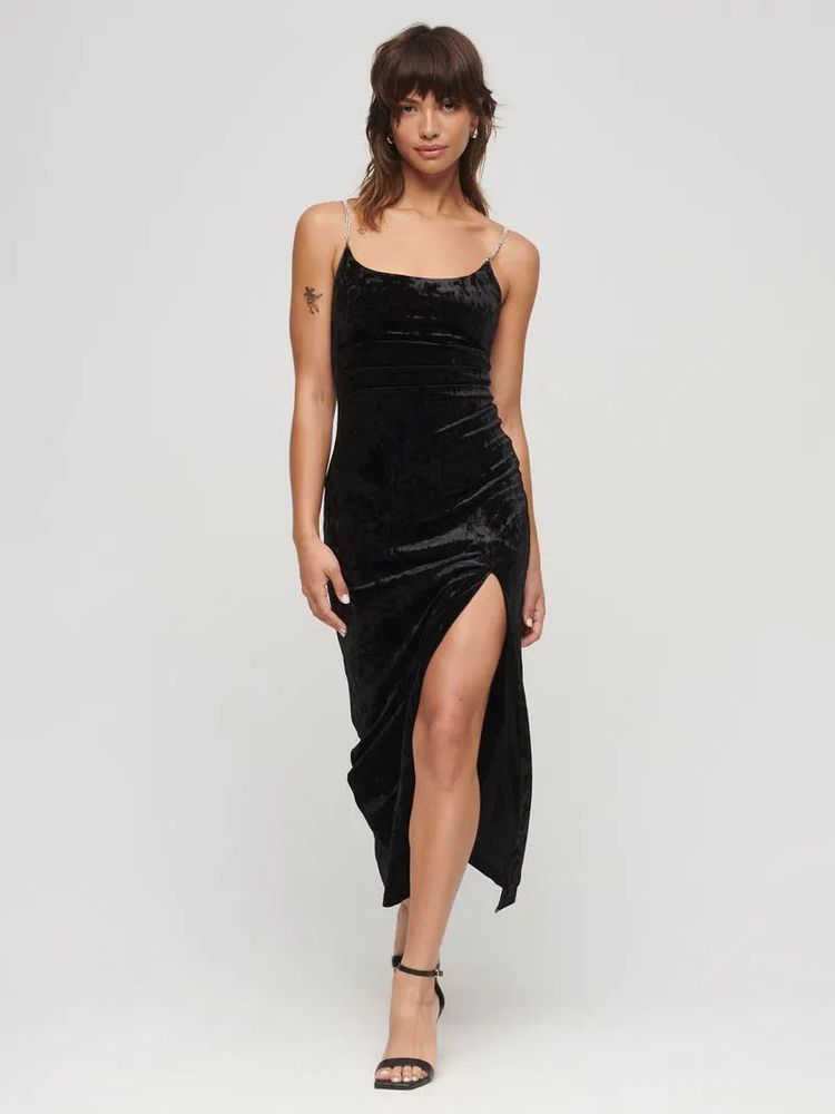 Black Side Slit Dress