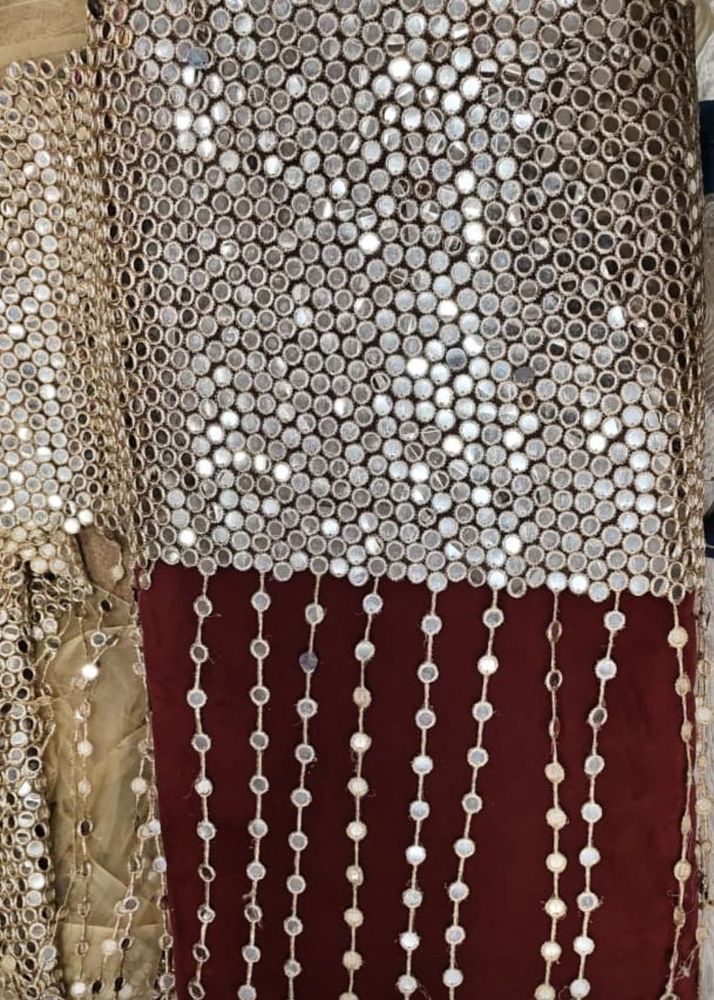 TRENDING Mirror Work Fabric 1m
