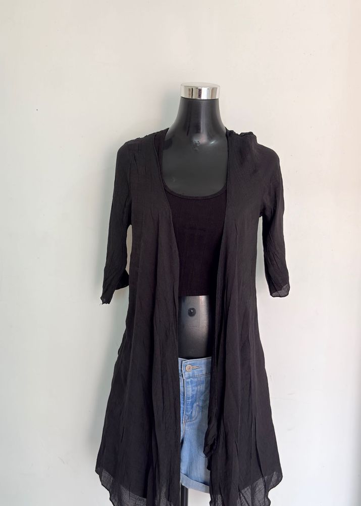Black Open Front shrug