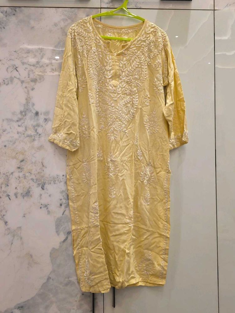 yellow kurti