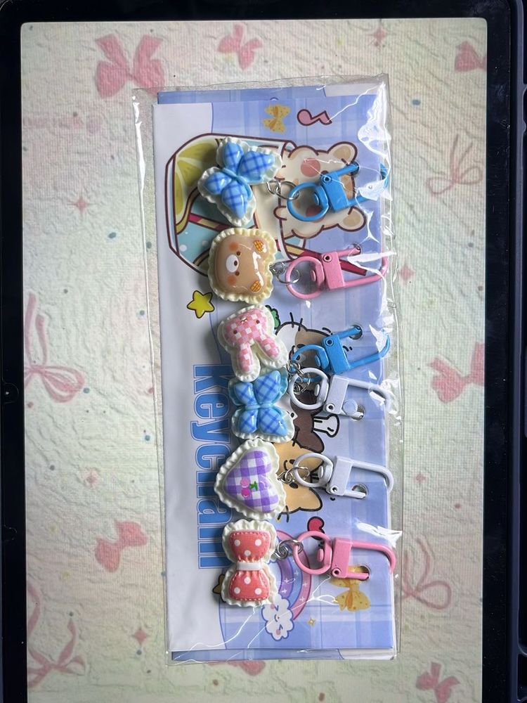 Cute Keychain Charms Set