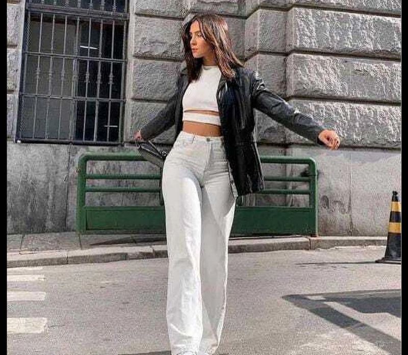 White Wide Leg Jeans
