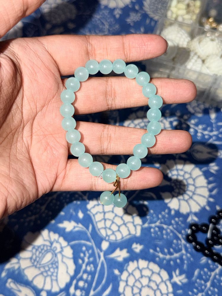 Light Blue Beaded Bracelet