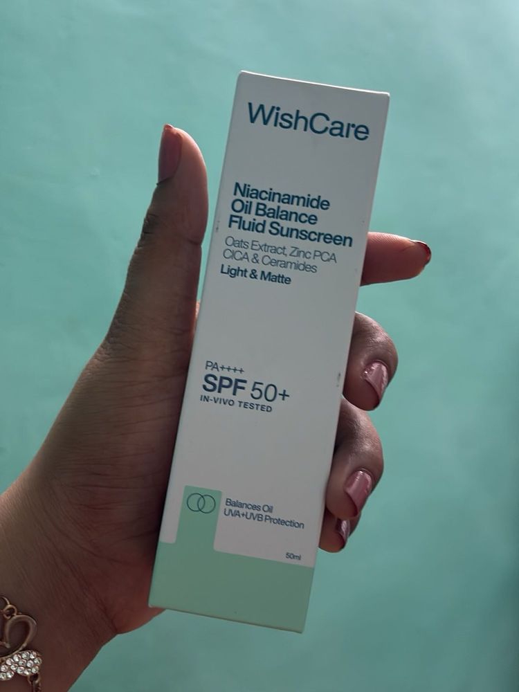 wishcare niacinamide oil balance sunscreen