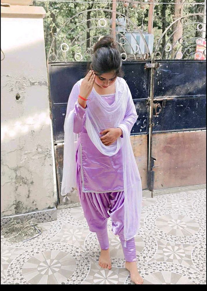 Beautiful Lavender Kurta Set