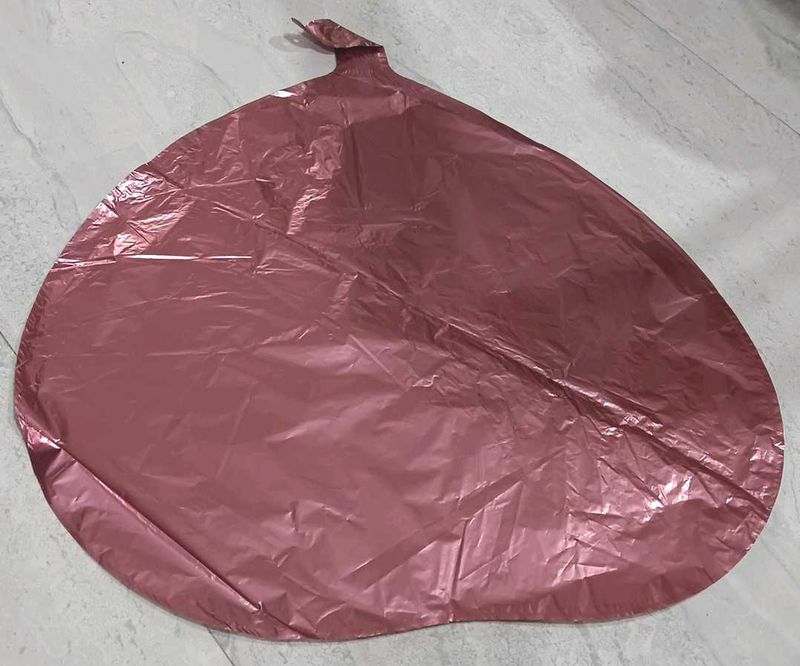10 pcs 18inch pink gold  heart foil balloons