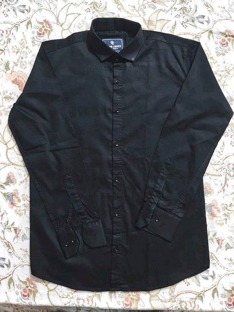 Classic Black Long Sleeve Shirt