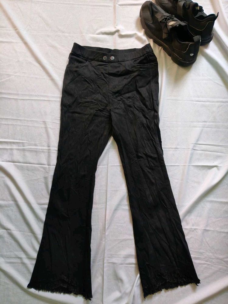 Black Flared Pants