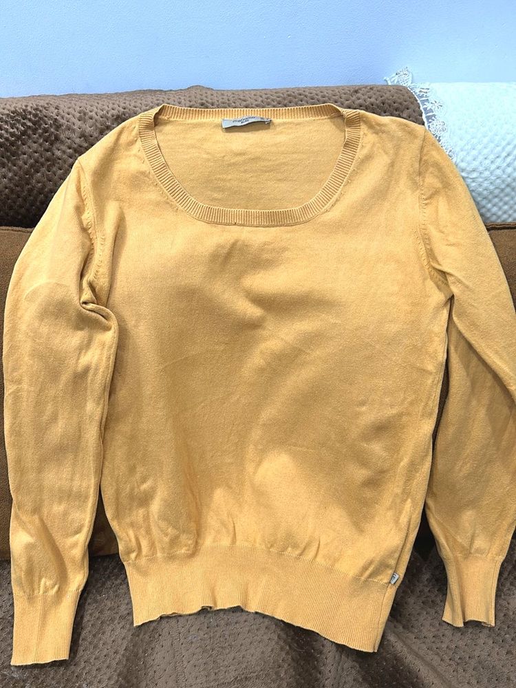 Madame Knit Sweater - Mustard Yellow