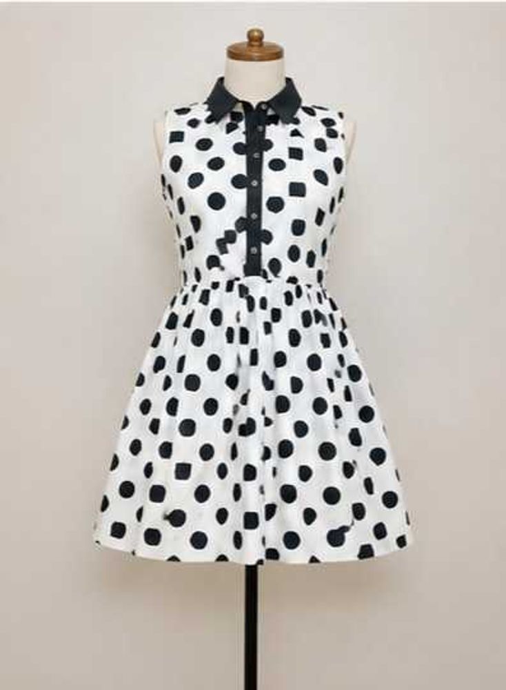 MAX Geometric Print Sleeveless Fit &amp; Flare Dress