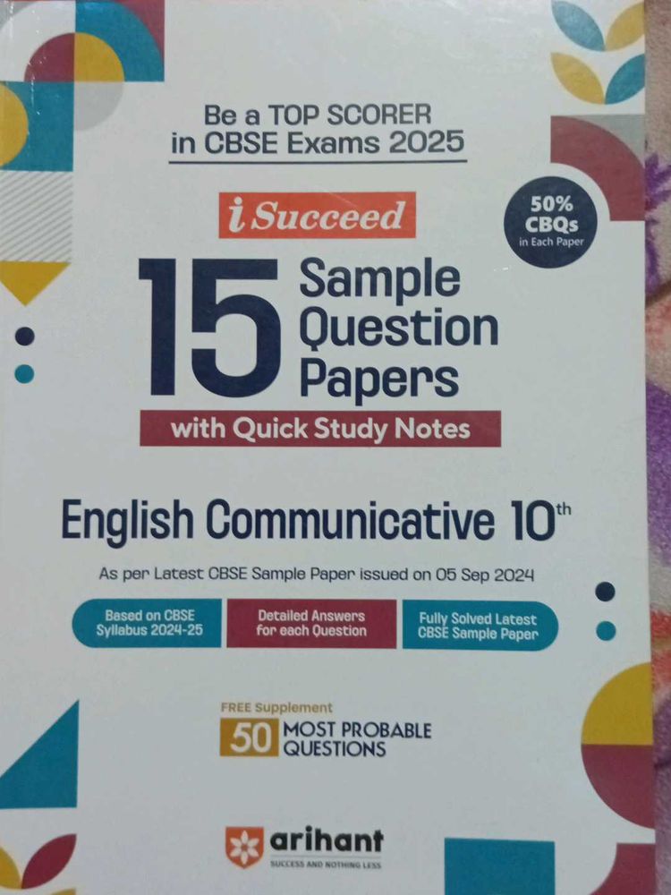 English Communicative 10th Sample Papers