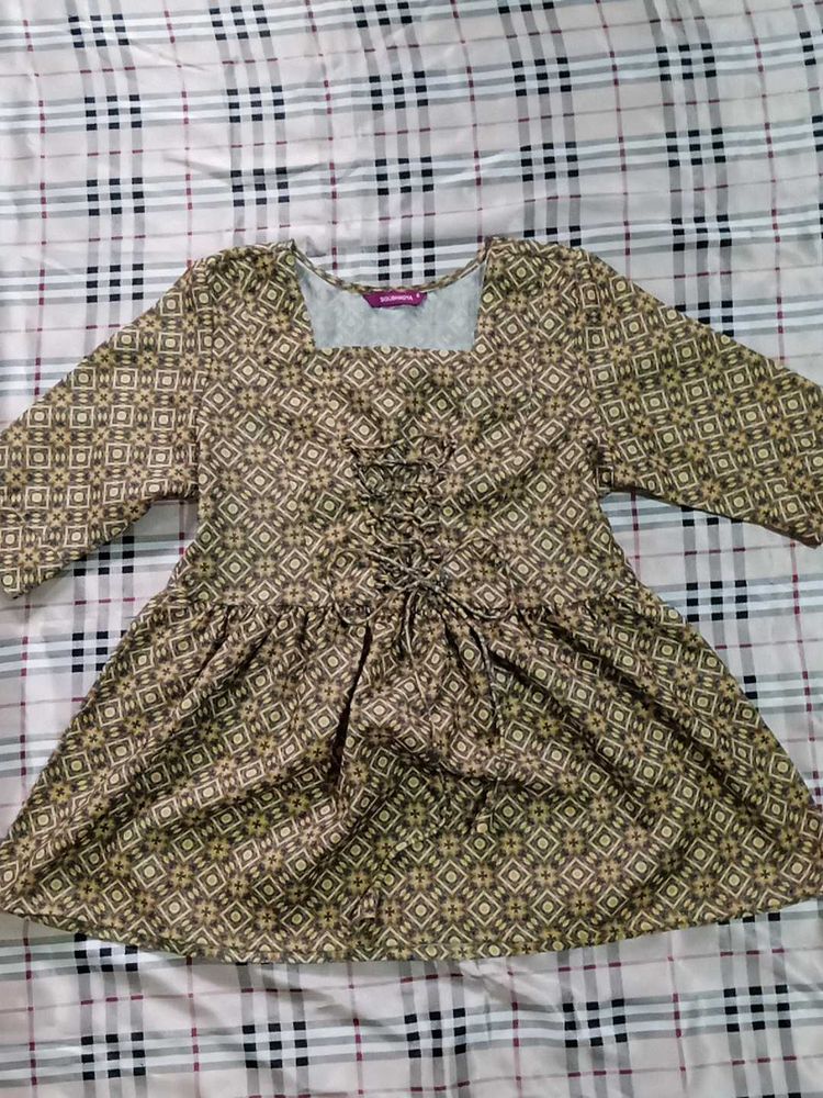 ‼️PRICE DROP ALERT‼️ Green Short Kurta