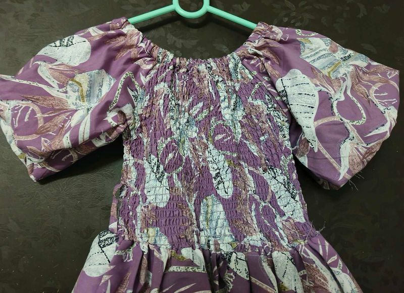 Floral Print Dress with belt