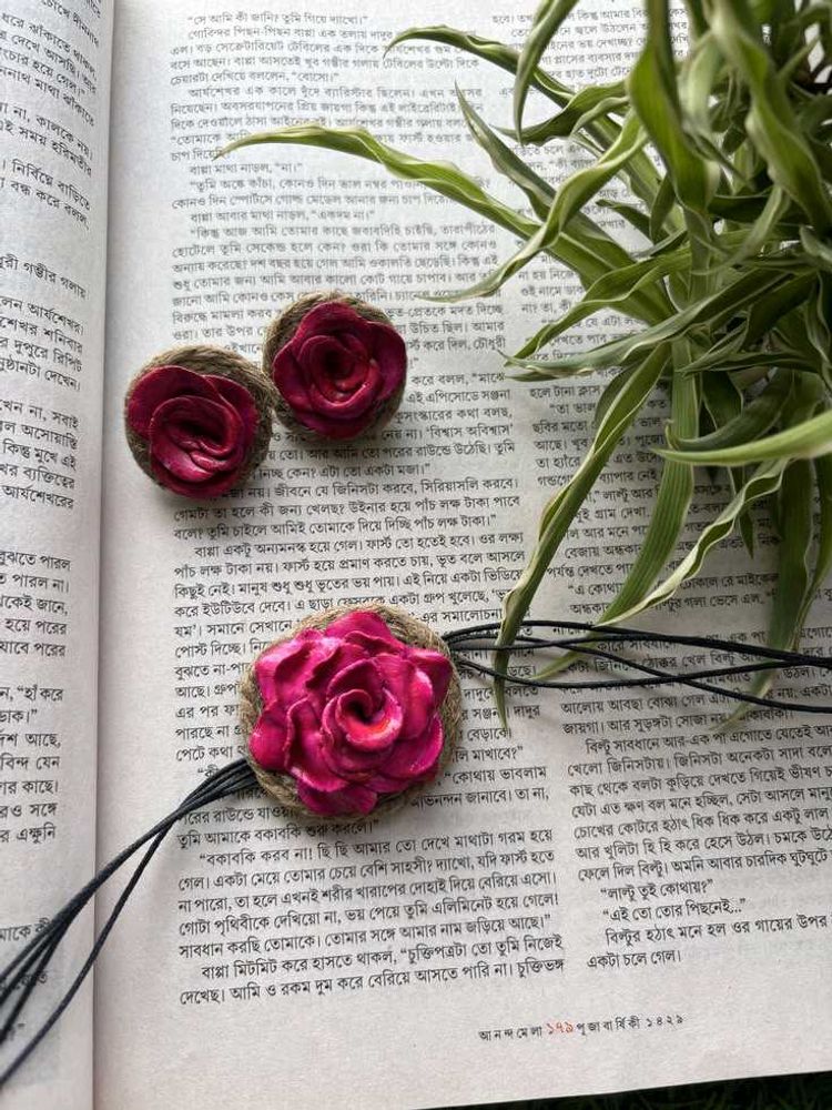 Handmade Rose Accessory Set