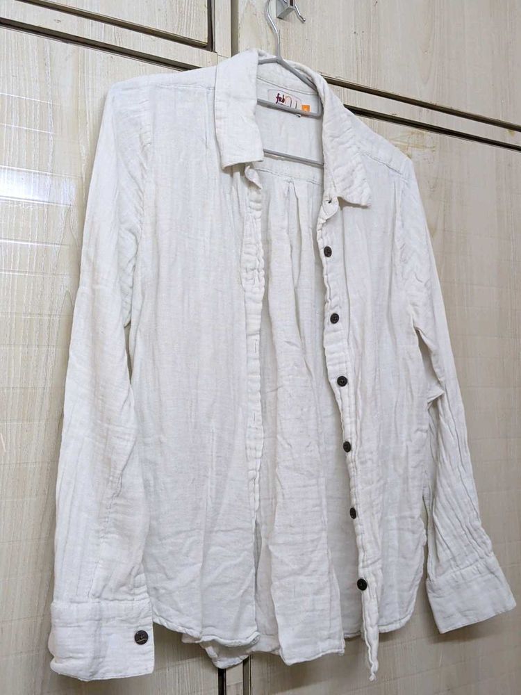 Pre-loved White Shirt from FabIndia (S)