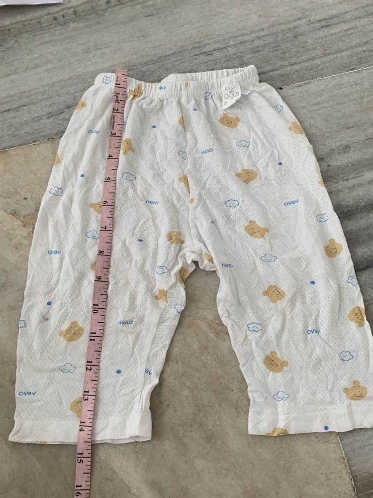 Cute Bear Print Baby Pajama Pants