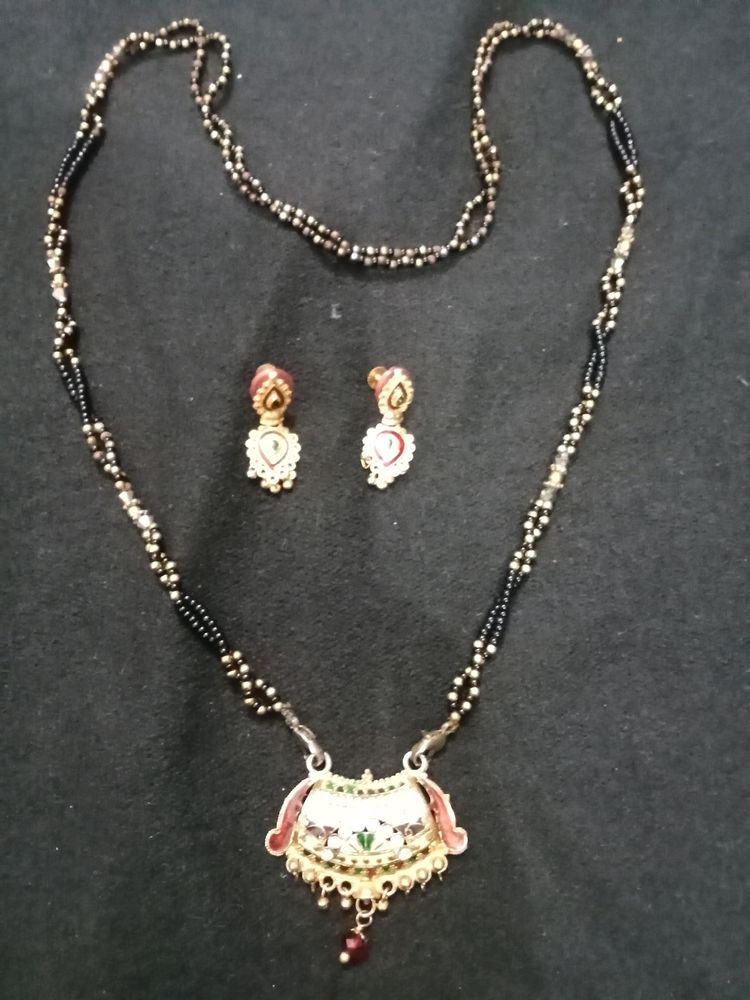 Mangalsutra With Earings Combo