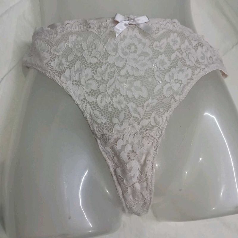 💛 Lace Thong Briefs with Bow