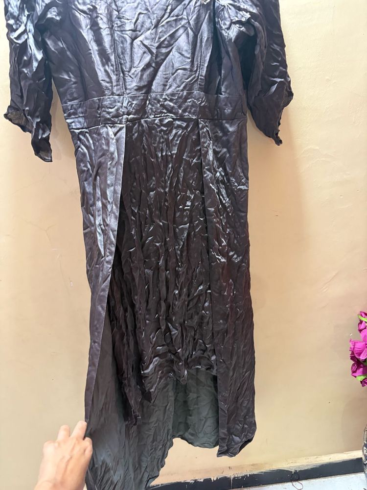 Dark Grey Ethnic Gown Korean imported