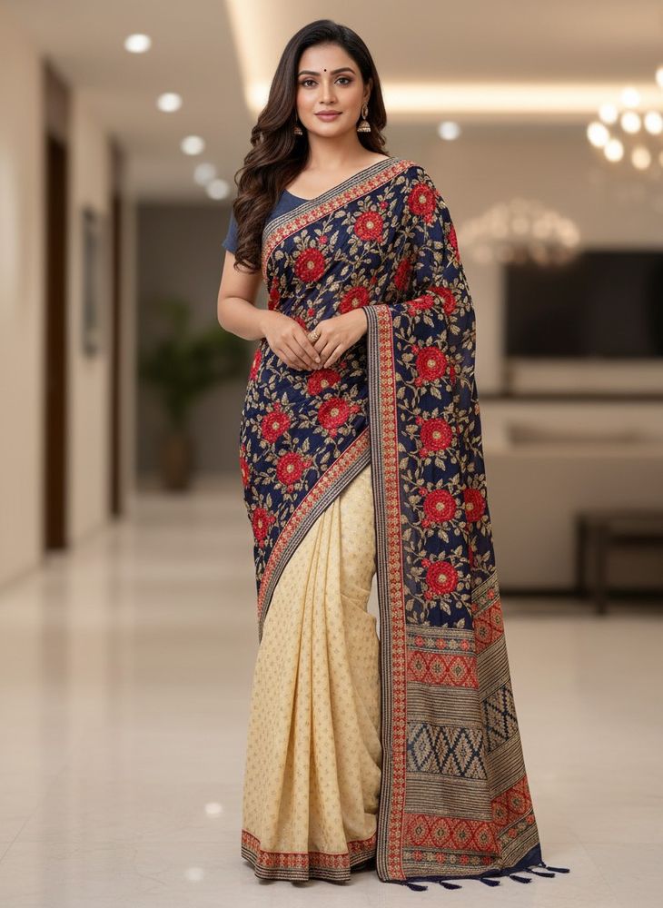 Exquisite Embroidered Saree