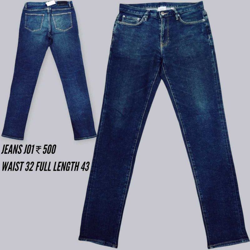 Stylish Dark Wash Denim Jeans