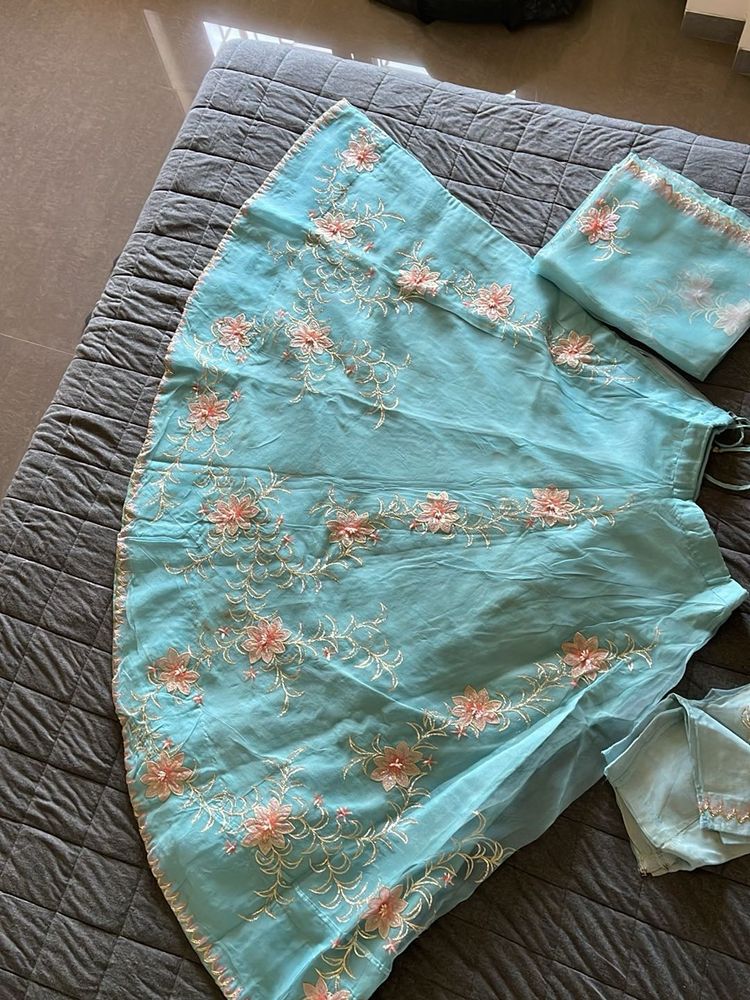 Blue lehenga
