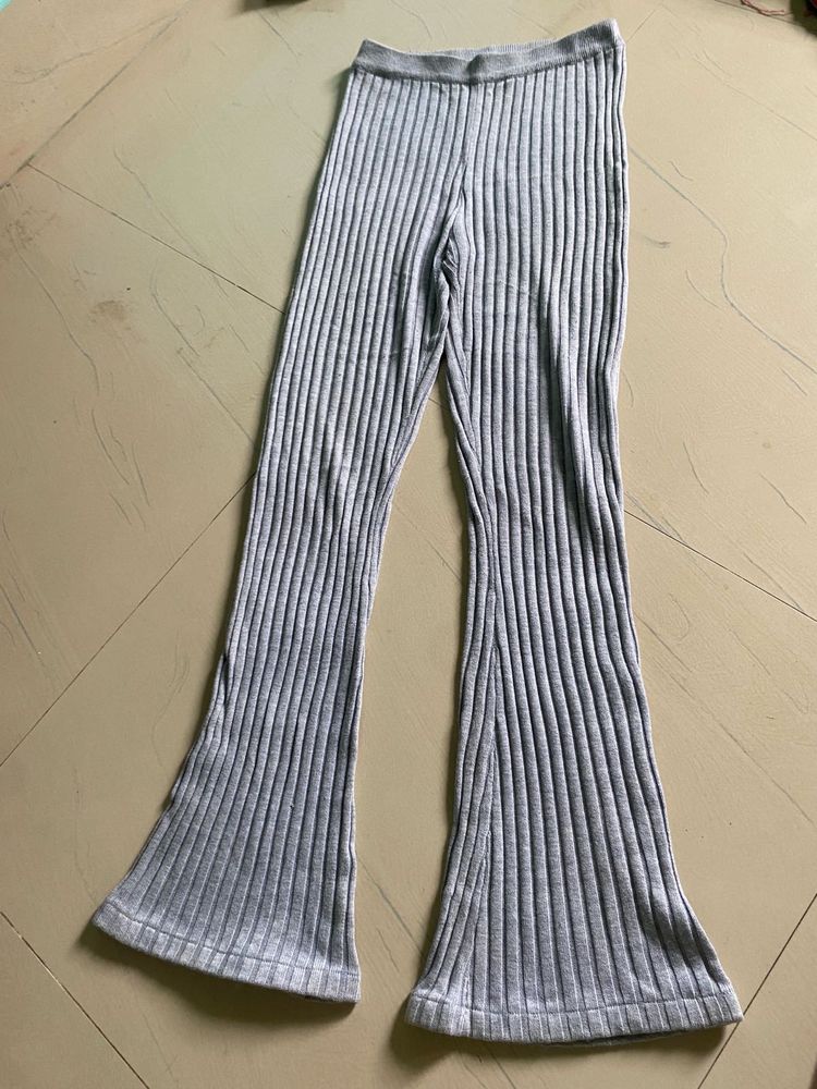 Ribbed Flared Bell Bottom Pants