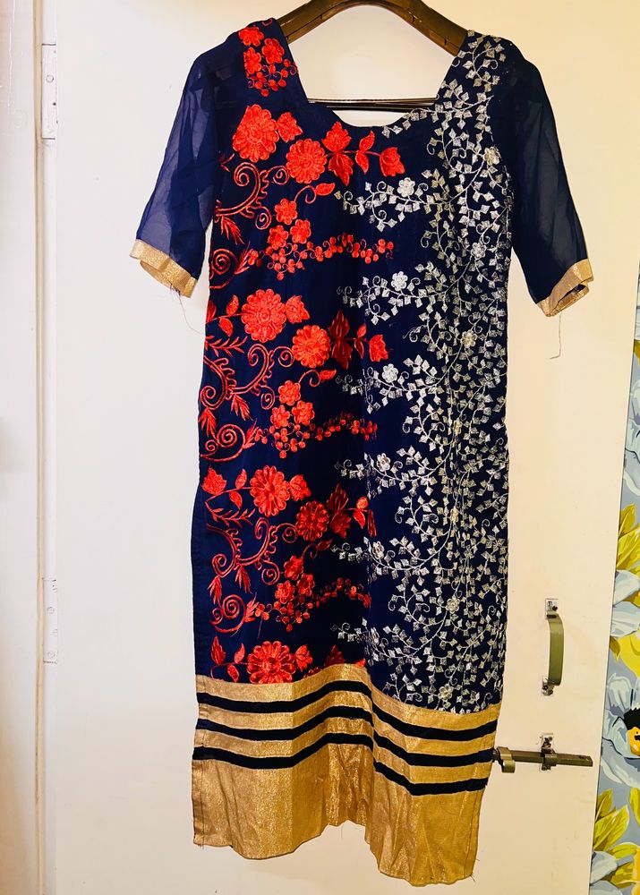 Party Wear Thread Work Kurta M/L Size