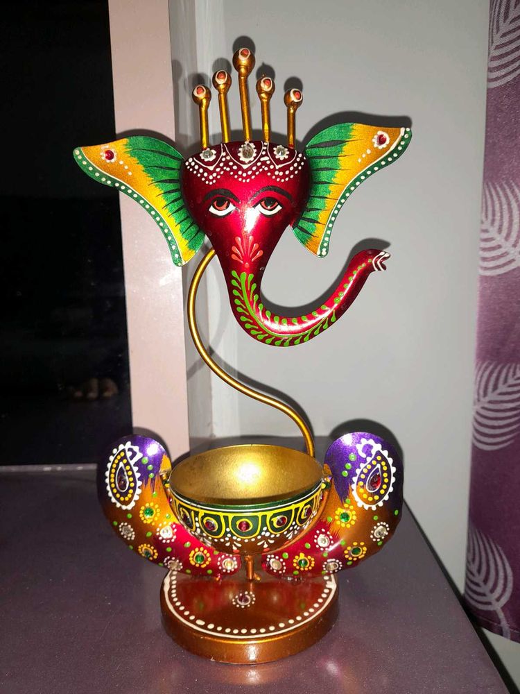 Handcrafted Ganesha Tealight Holder