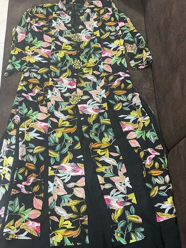 Chic Floral Print Maxi Dress
