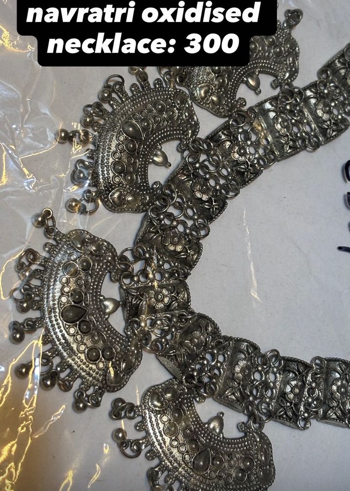 Navratri Oxidised Necklace