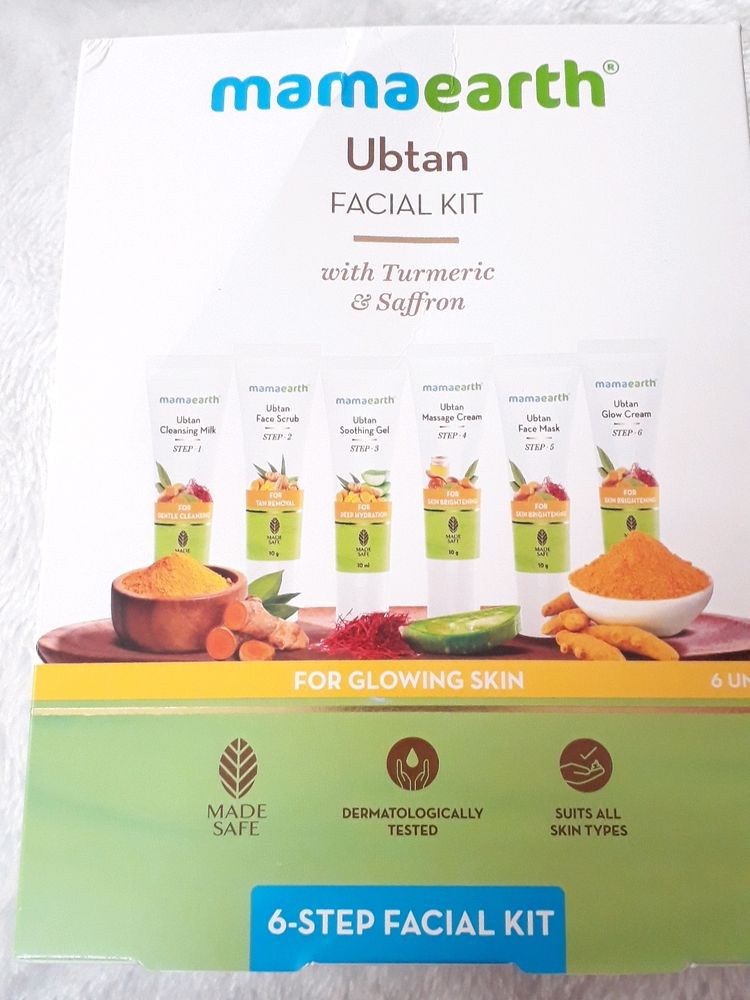 Mamaearth Ubtan Facial Kit with Turmeric &amp; Saffron