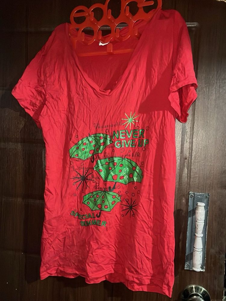 Red Graphic Tee