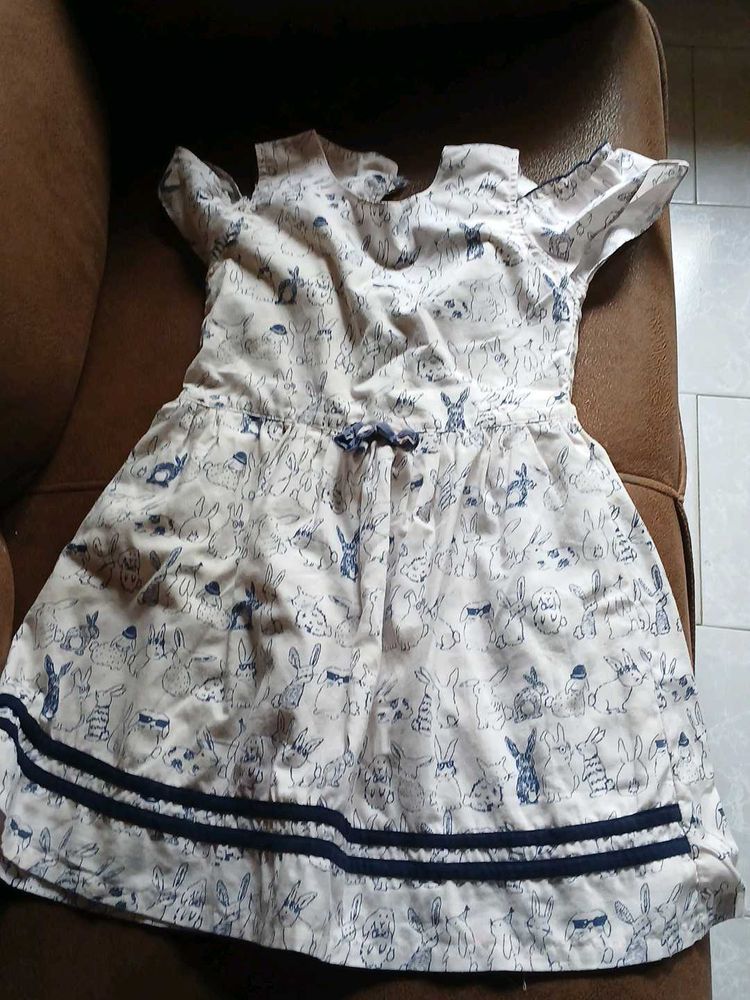 Cute Girls' Printed Dress