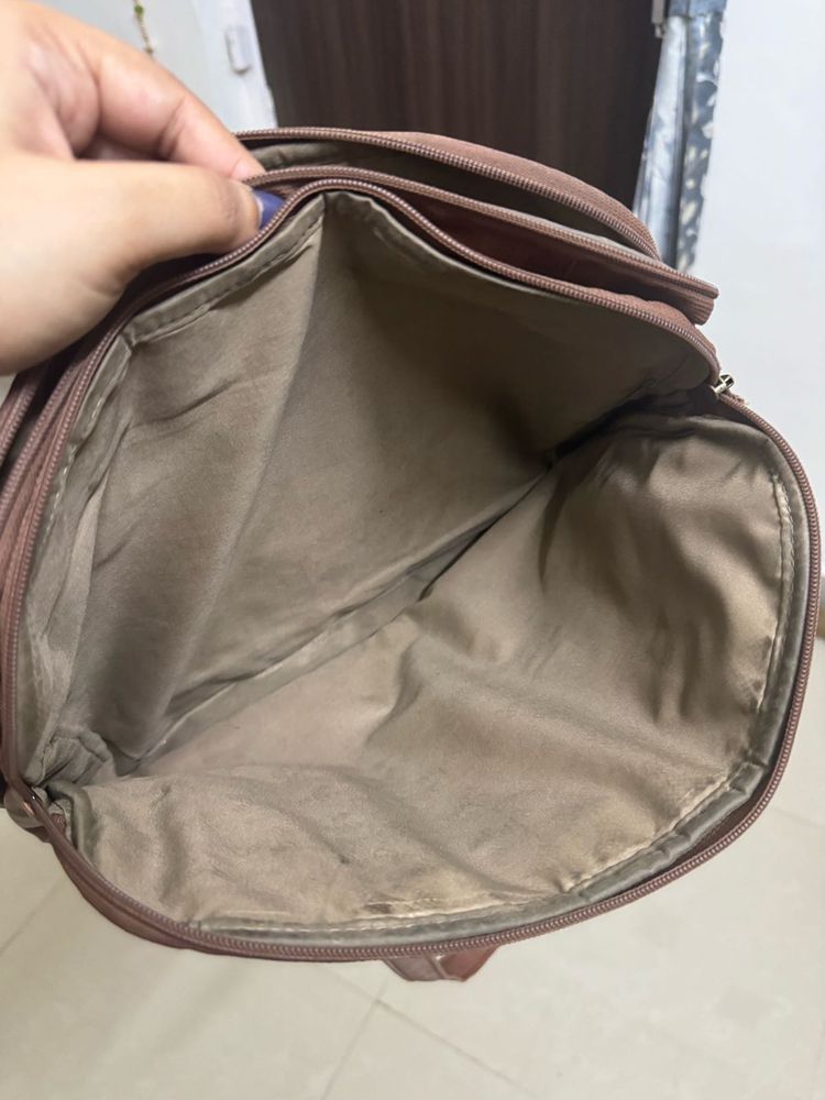 Baggit Brown Solid Shoulder Handbag