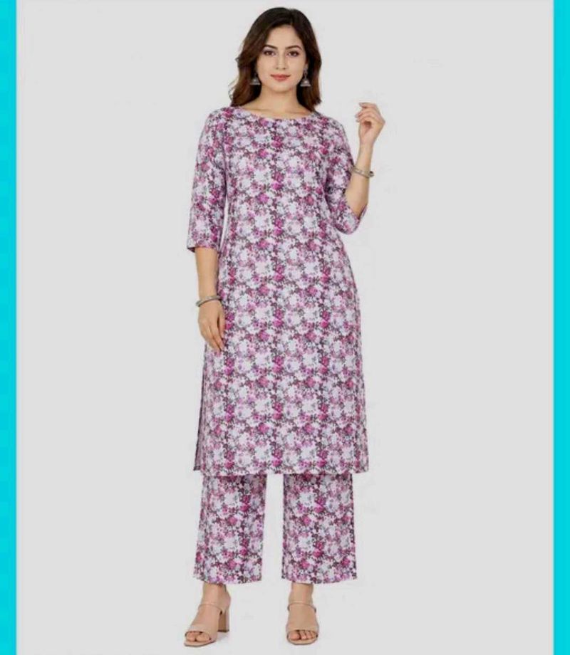 Floral Print Kurta Set